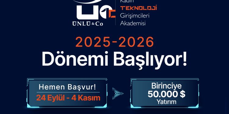 ÜNLÜ & Co Kadın Teknoloji Girişimcileri Akademisi 2025 başvuruları başladı