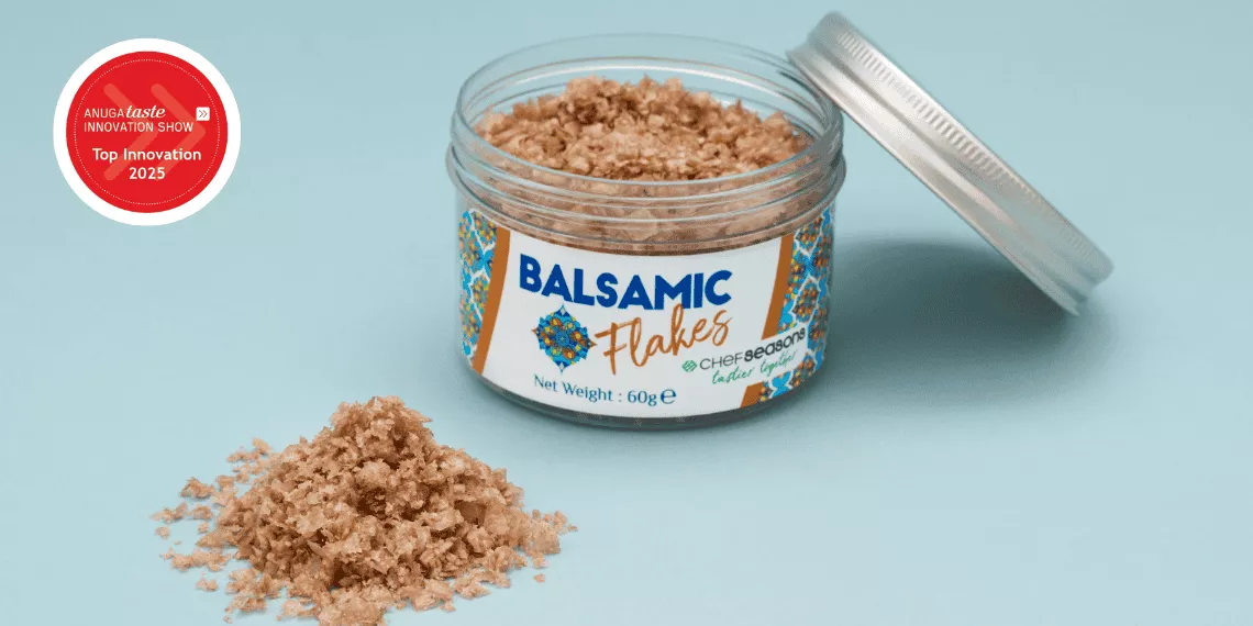 Chef Seasons’un Balsamic Flakes ürünüyle Anuga Taste Top Innovations 2025’te ödül kazanmasıyla ilgili görsel