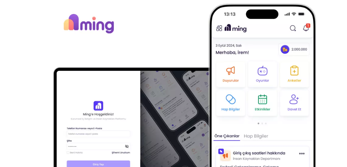 Ming Chat, şirket içi iletişimde güvenliği artıran, %100 KVKK uyumlu kurumsal sohbet platformu.