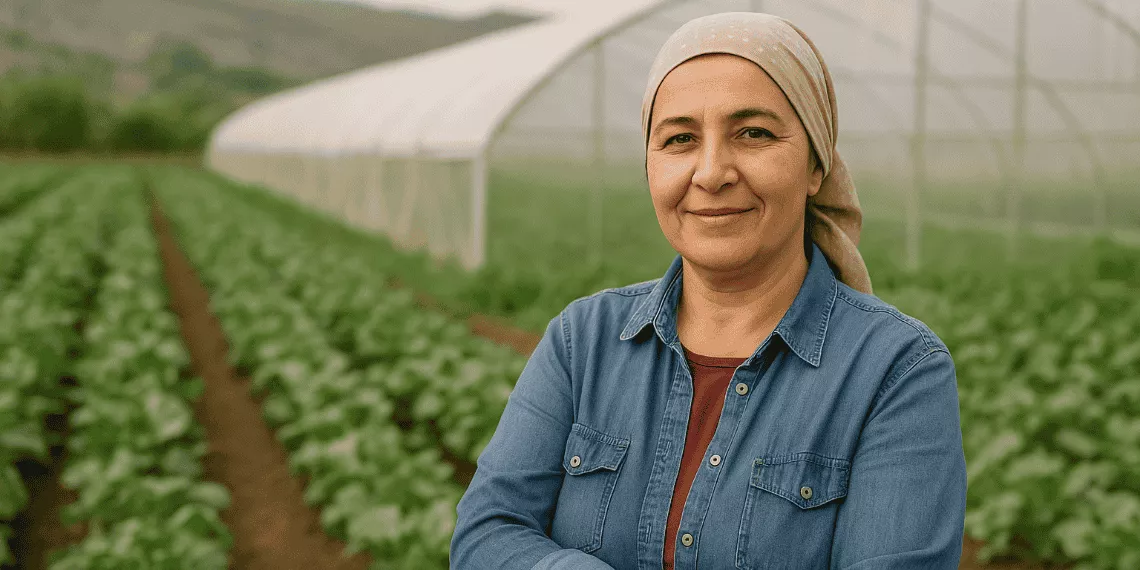 Şekerbank’ın Dünya Kadın Çiftçiler Günü kapsamında kadın çiftçilere 700.000 TL’ye kadar kredi imkânı sunduğu kampanya görseli