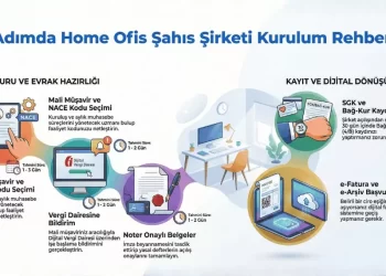 home ofis şahıs şirketi kurma adımları infografik görseli