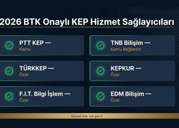 KOBİ sahibi KEP hizmet sağlayıcısı seçimi yaparken — 2026 BTK onaylı KEP sağlayıcıları karşılaştırma ve seçim rehberi