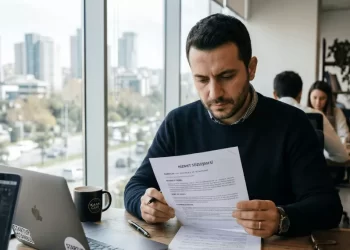 Sanal ofis fiyatları 2026 – Genç girişimci KOBİ sanal ofis sözleşmesi inceliyor