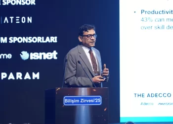 Bilişim Zirvesi 2025’te yapay zeka ve bulut teknolojileri konuşuldu. Adecco’ya göre yapay zeka günlük ortalama 110 dakika tasarruf sağlıyor.