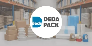 Deda Pack logolu burgu saplı kraft çanta ve baskılı kese kağıtları.