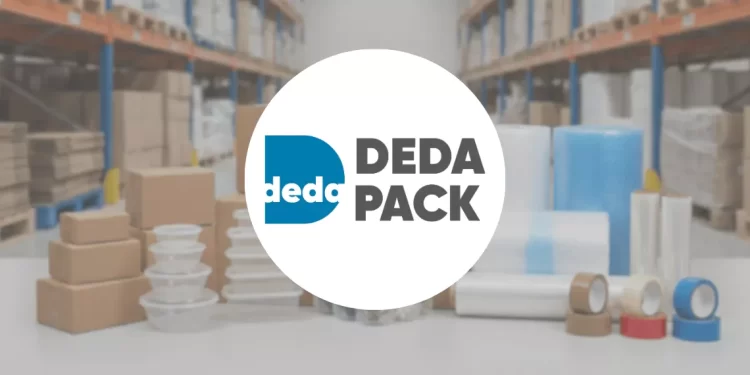 Deda Pack logolu burgu saplı kraft çanta ve baskılı kese kağıtları.