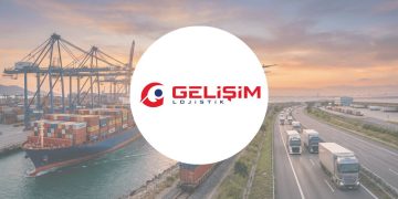 Gelişim Lojistik'e ait minivan araçlar ve modern depolama tesisleri.