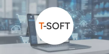 T-Soft e-ticaret yönetim paneli ve entegre mobil uygulama ekranları.