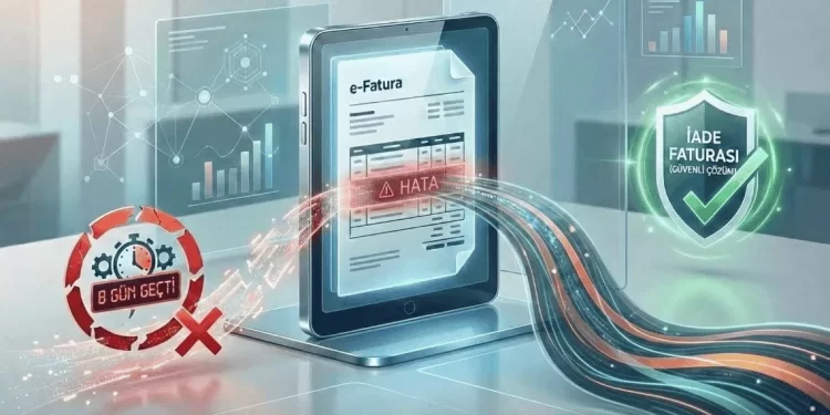 E-fatura iptal ve iade işlemlerinde izlenecek adımları gösteren 2026 güncel kontrol listesi ve rehberi