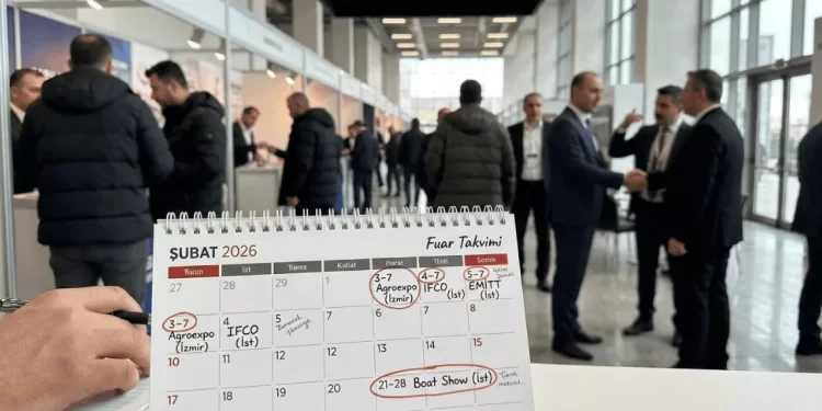 şubat ayı fuarlarını gösteren takvim