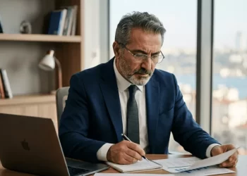 Şirket yöneticisi finansal belgeleri incelerken — 2026 huzur hakkı vergi dilimleri, istisna limiti ve optimum tutar rehberi