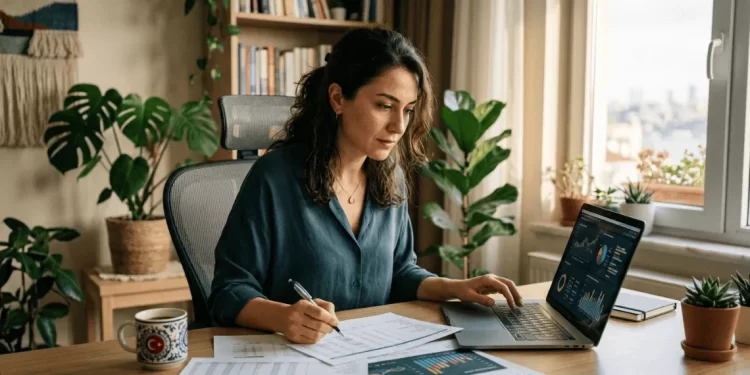 Girişimci şahıs şirketi vergi hesaplaması yaparken — 2026 şahıs şirketi vergi dilimleri, oranlar ve limited şirket karşılaştırma rehberi