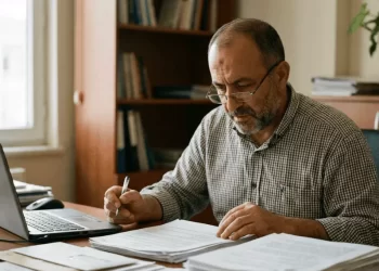 Vergi ziyaı cezası ihbarnamesi inceleyen KOBİ sahibi — uzlaşma ve indirimli ödeme seçeneklerini değerlendiriyor