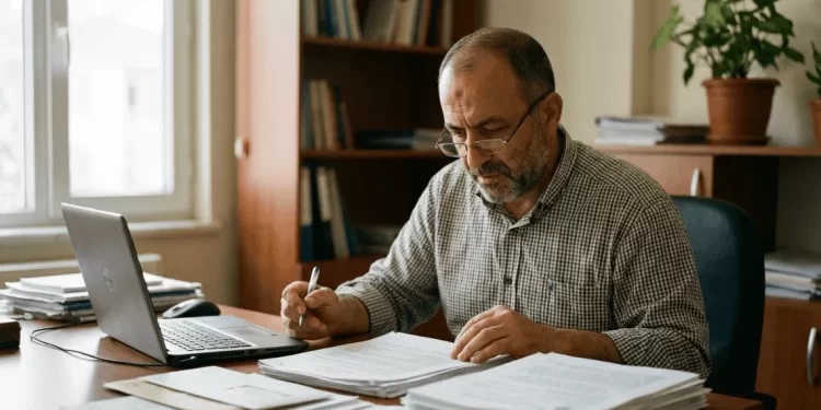 Vergi ziyaı cezası ihbarnamesi inceleyen KOBİ sahibi — uzlaşma ve indirimli ödeme seçeneklerini değerlendiriyor