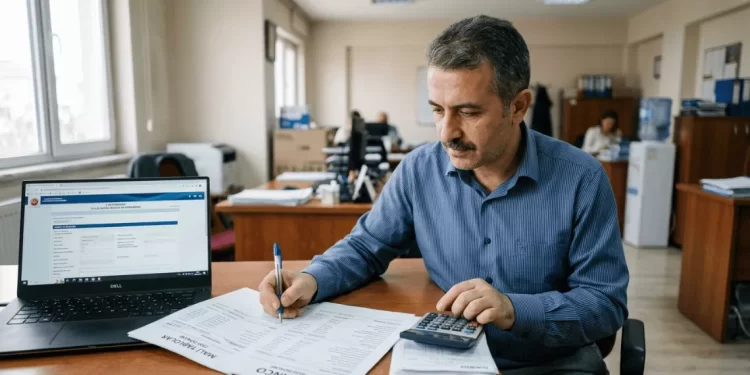 KDV iadesi 2026 – muhasebeci KDV beyannamesi ve iade belgelerini inceliyor