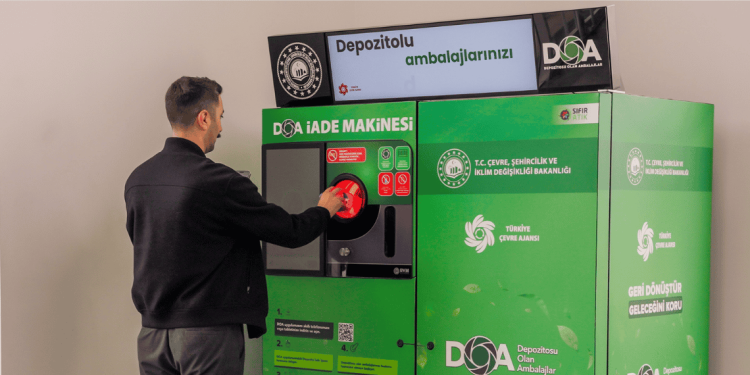 Depozito sistemi - DOA logolu ambalaj iade noktası
