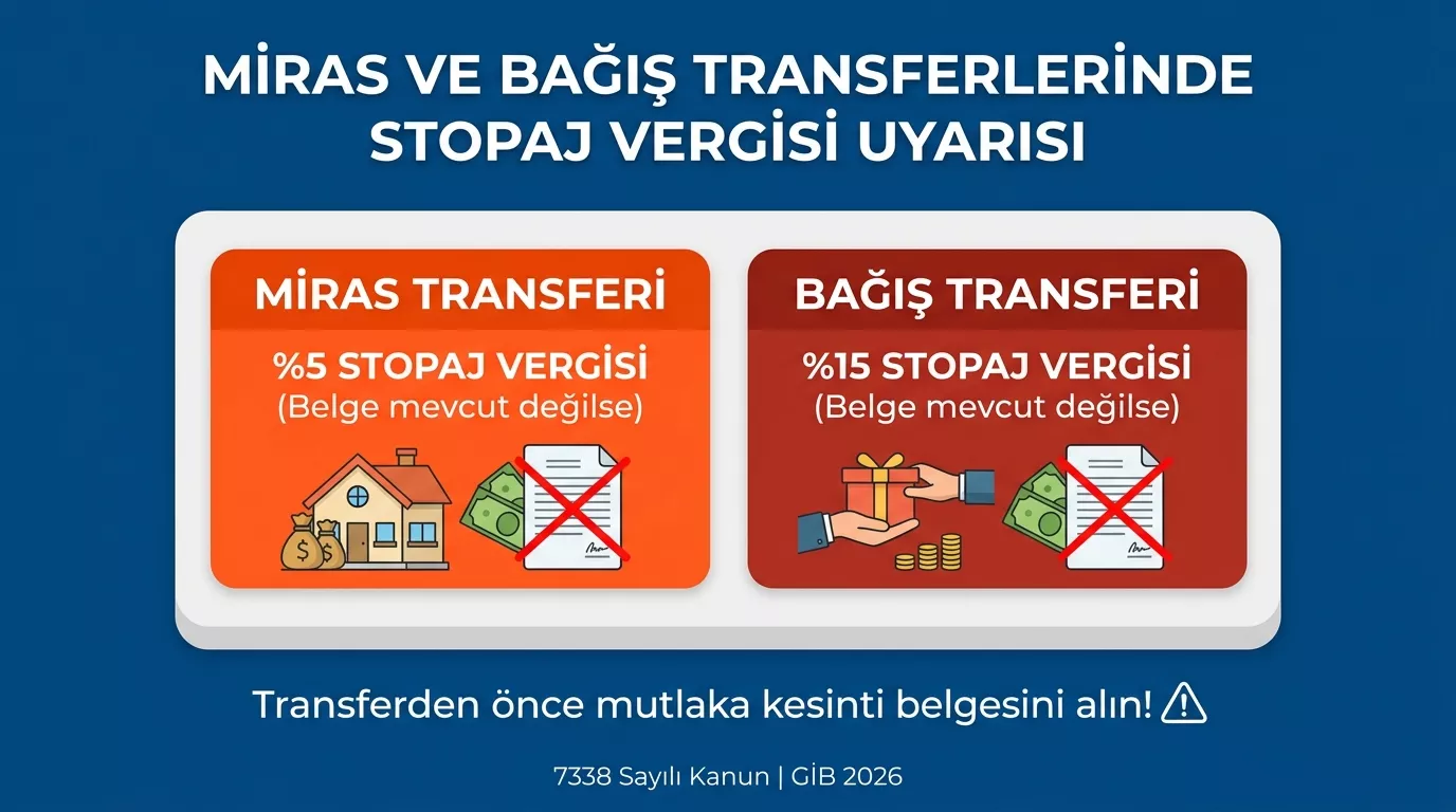 Veraset intikal vergisi ilişik kesme belgesi ibraz edilmezse tevkifat oranları